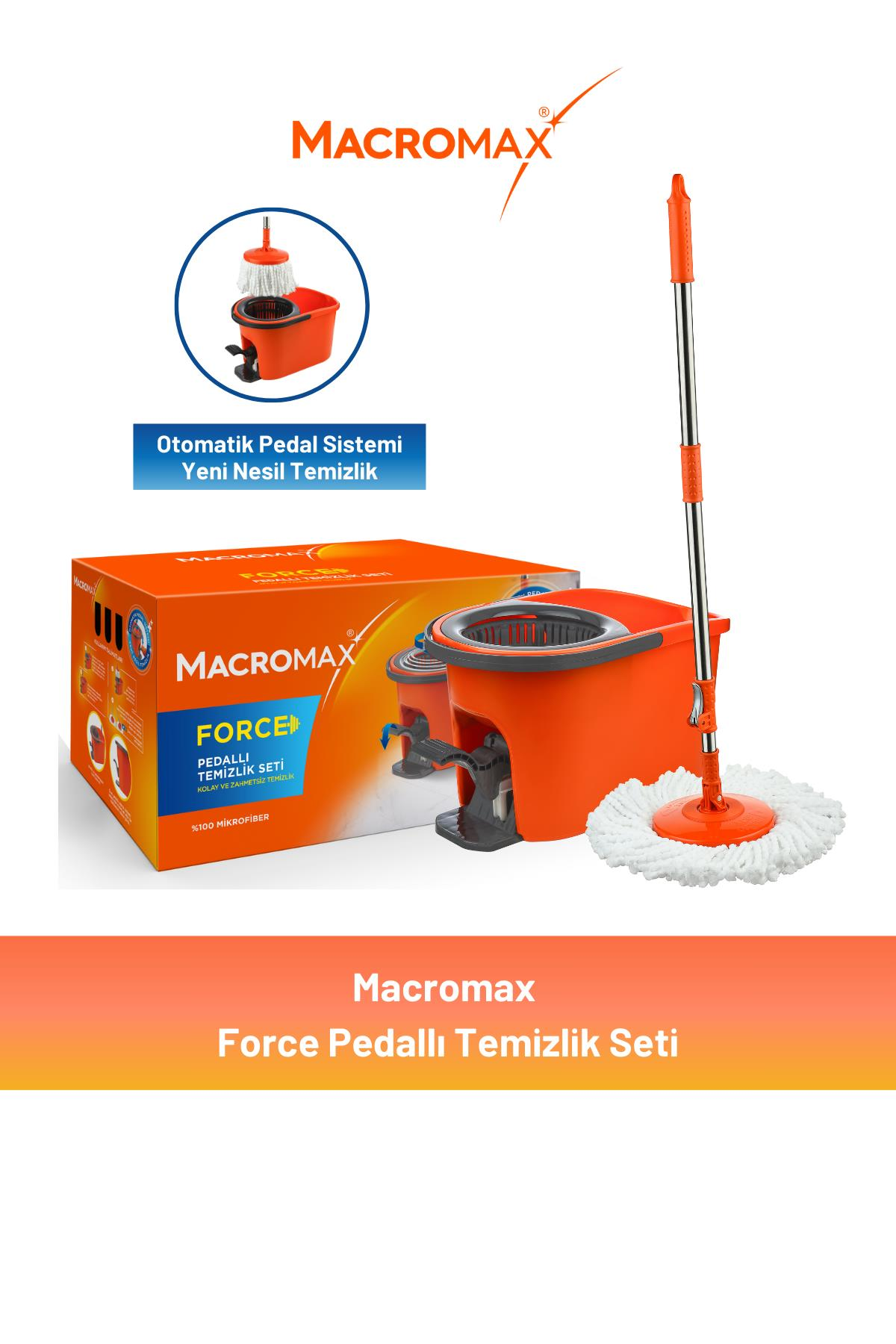 Macromax Force Pedallı Otomatik Temizlik Seti
