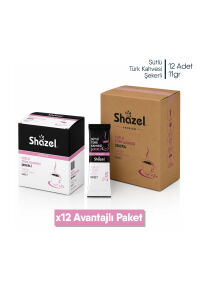 Shazel Sütlü Türk Kahvesi Şekerli x 12 Adet