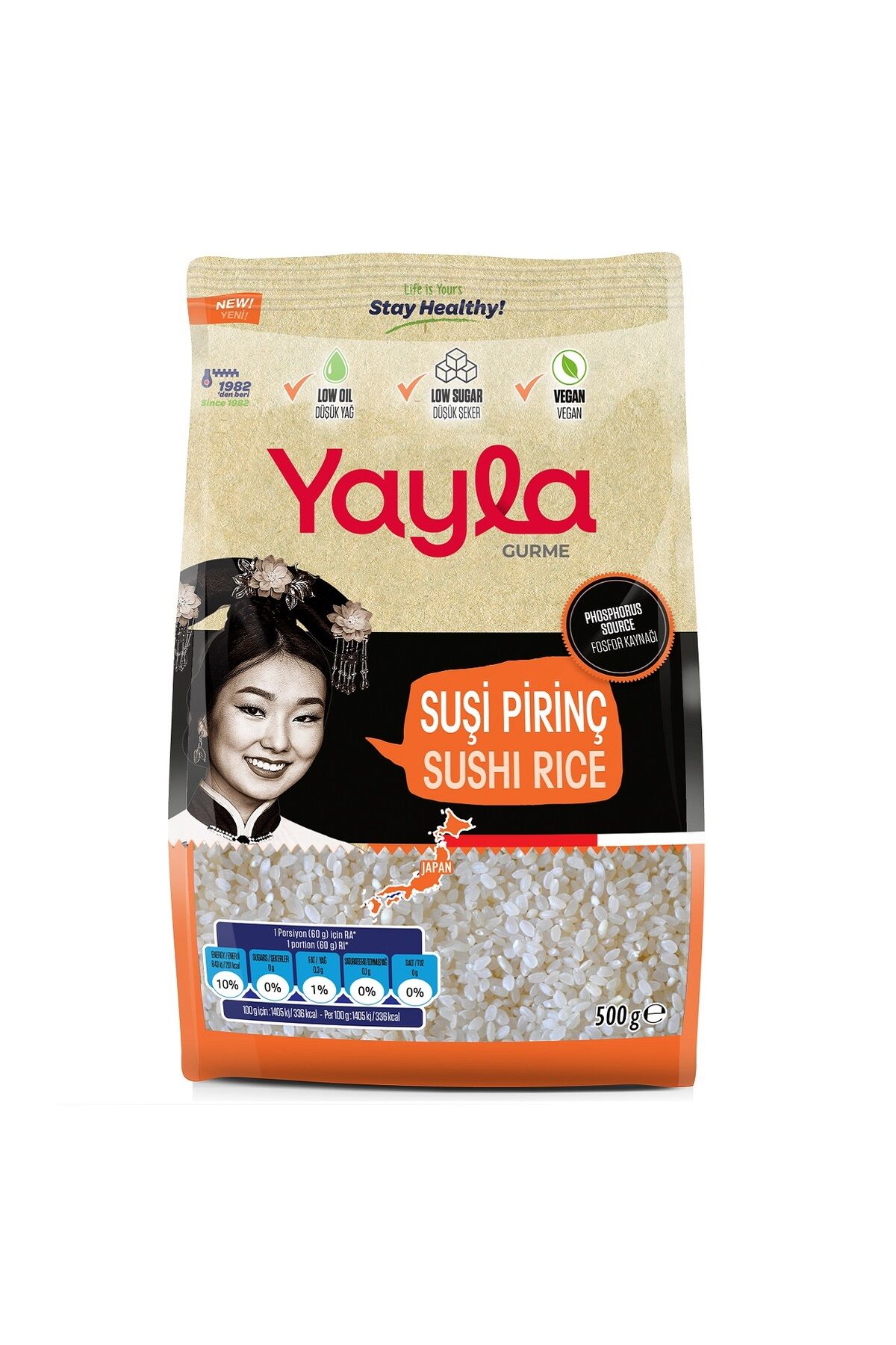 Yayla Suşi Pirinç 500 gr