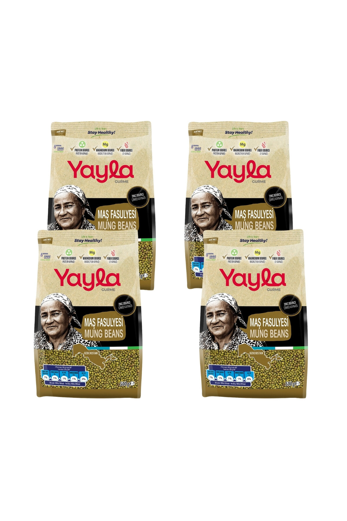Yayla Gurme Maş Fasulyesi 500 gr x 4 Adet