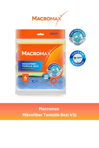 Macromax Mikrofiber Temizlik Bezi 4'lü