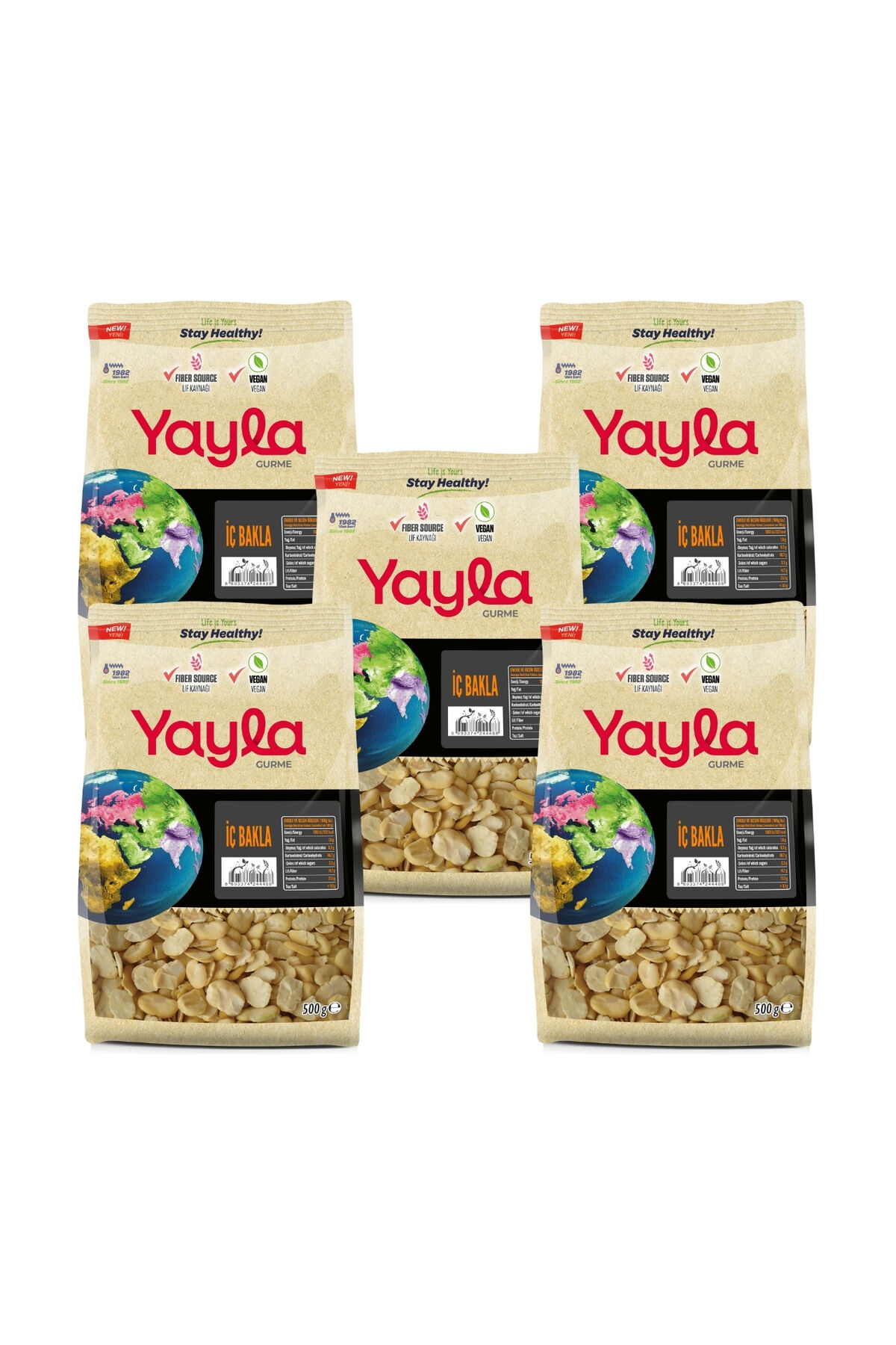 Yayla Gurme İç Bakla 500 gr x 5 Adet