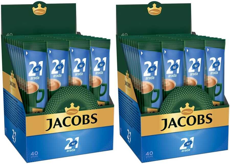 Jacobs 2si1 Arada Kahve 80 adet (40 x 2 Paket)