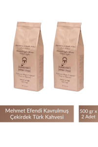 Mehmet Efendi Kavrulmuş Çekirdek Türk Kahve 500 gr x 2 Adet