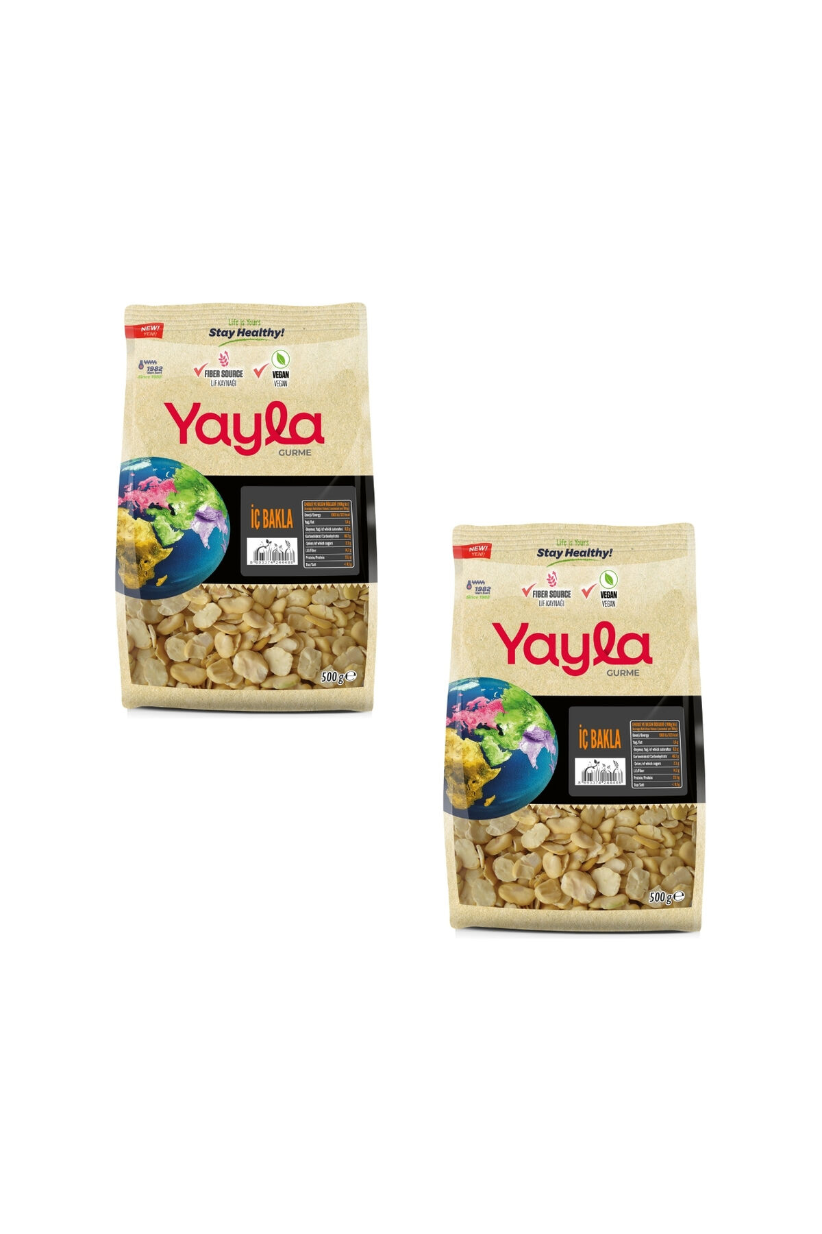 Yayla Gurme İç Bakla 500 gr x 2 Adet