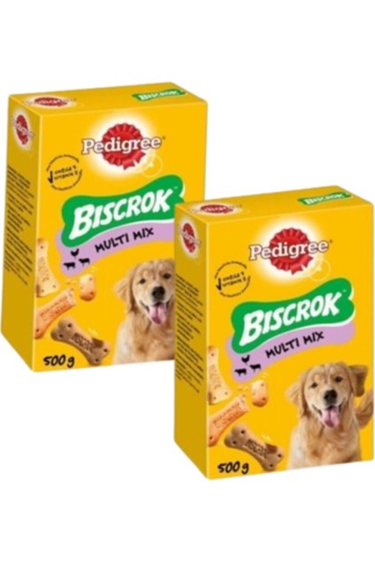 Pedigre Biscrok Multi Mix Köpek Ödül Bisküvisi 2 x 500 gr