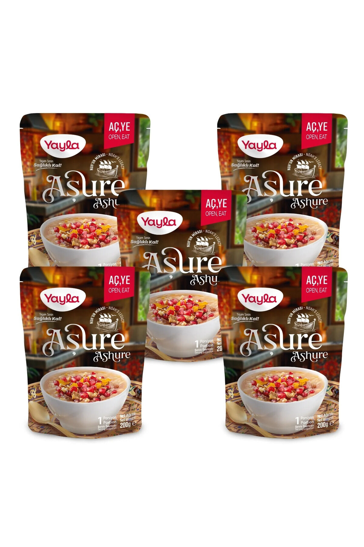 Yayla Tatlı Hazır Aşure 200 gr x 5 Adet