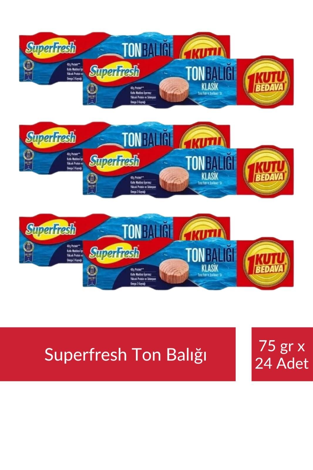 SuperFresh Ton Balığı 75 gr x 24 Adet