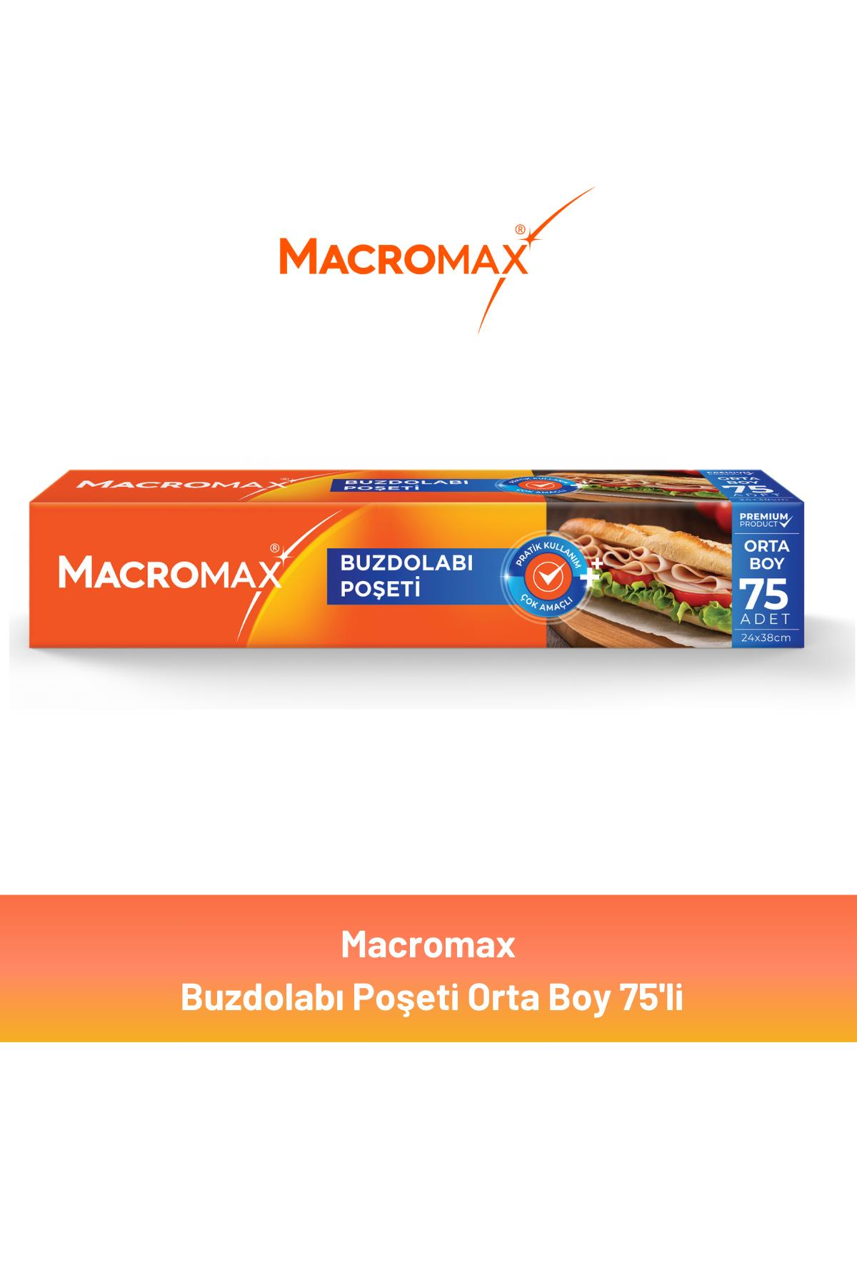 Macromax Buzdolabı Poşeti Orta Boy 75'li