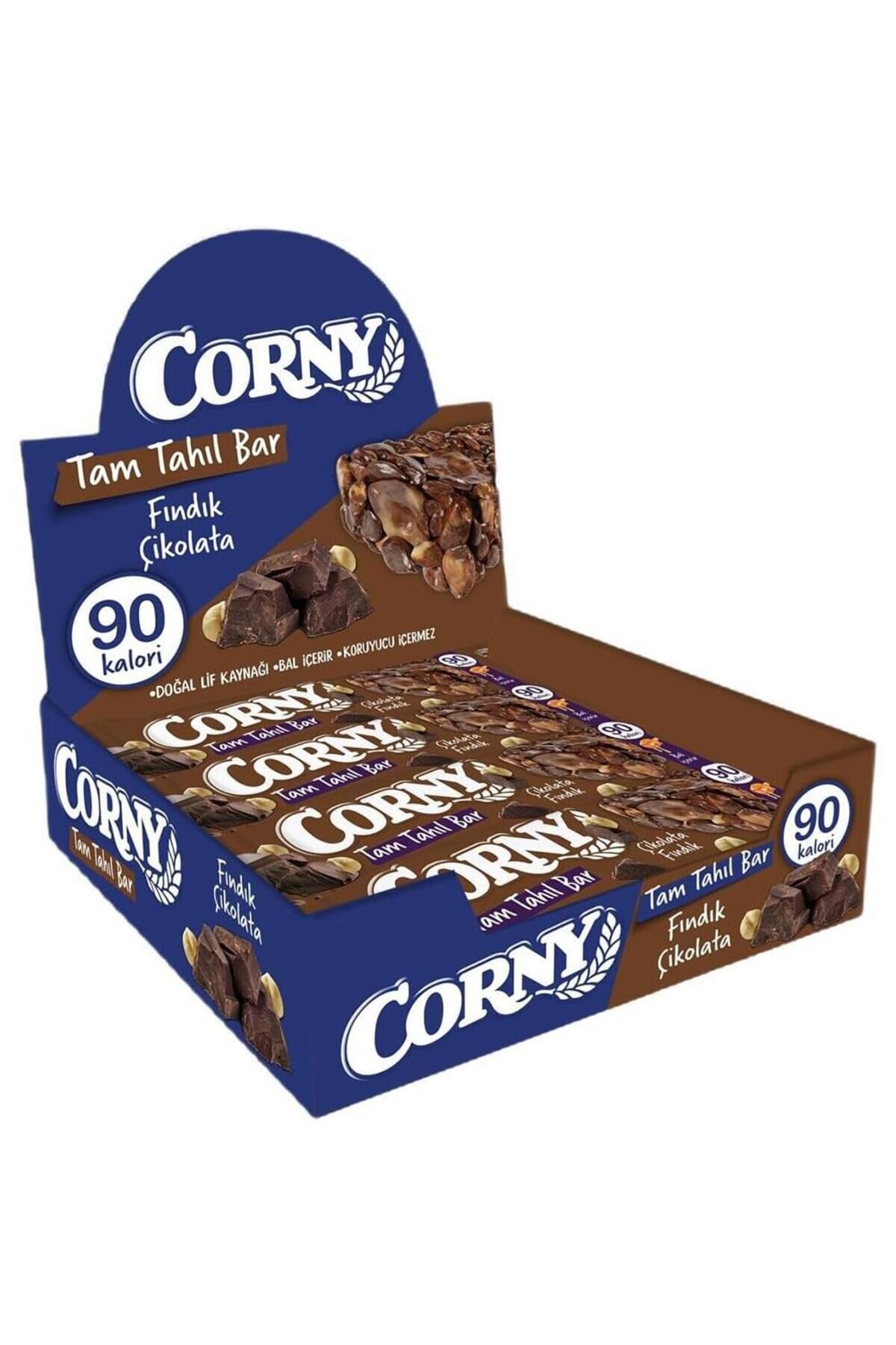 Çikolatalı Fındıklı Doğal Lif Kaynağı Tam Tahıl Bar 20g x 12 Adet