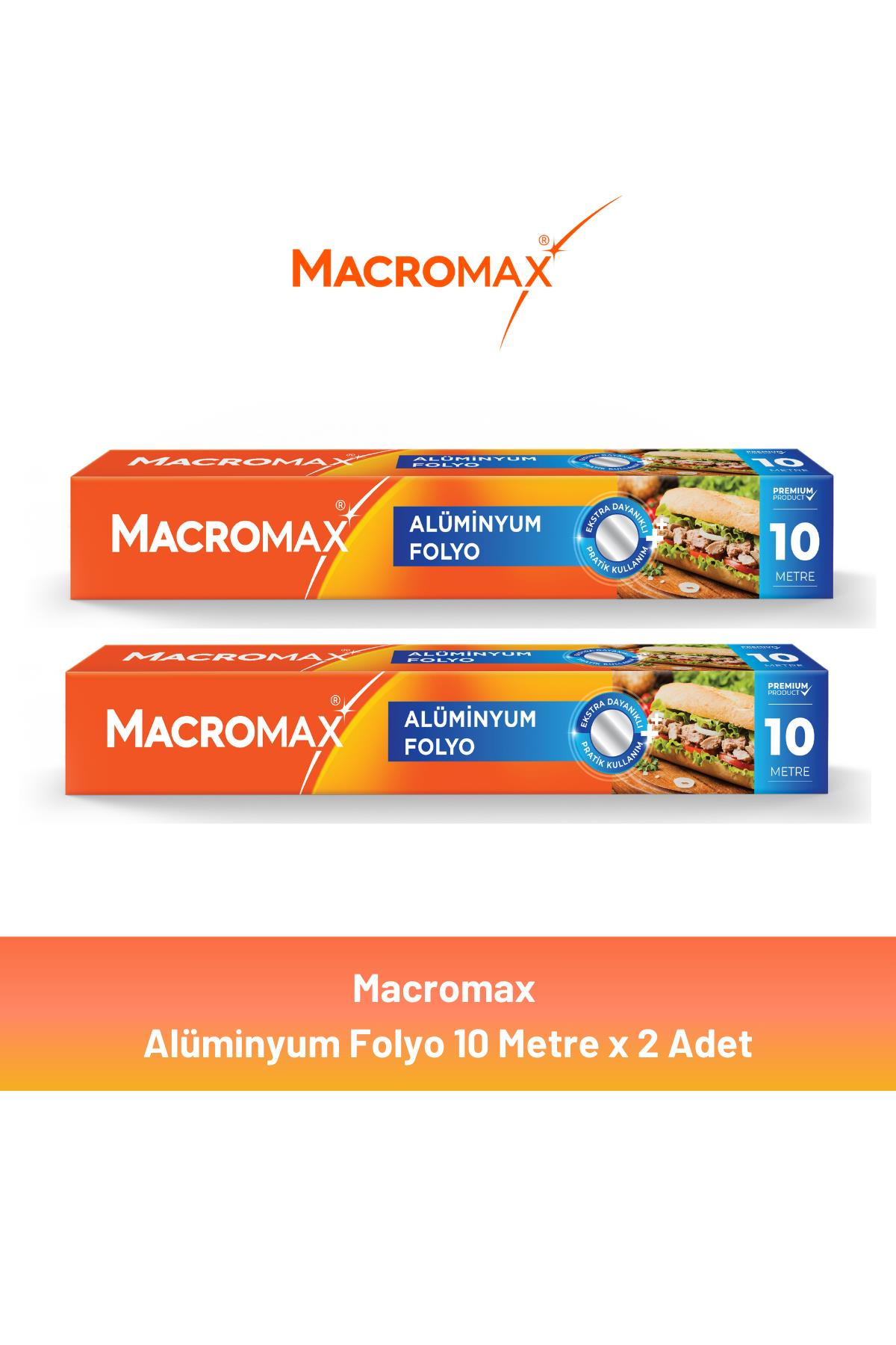 Macromax Alüminyum Folyo 10 Metre x 2 Adet