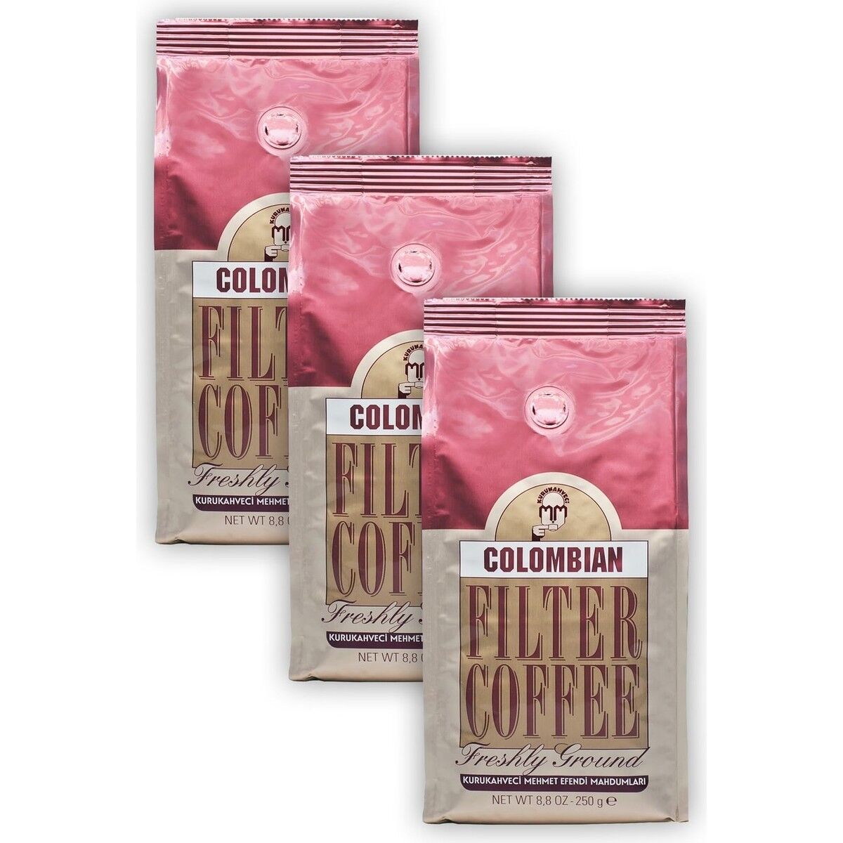 Mehmet Efendi 3 Adet Colombian Filter Coffee 250gr Öğütülmüş