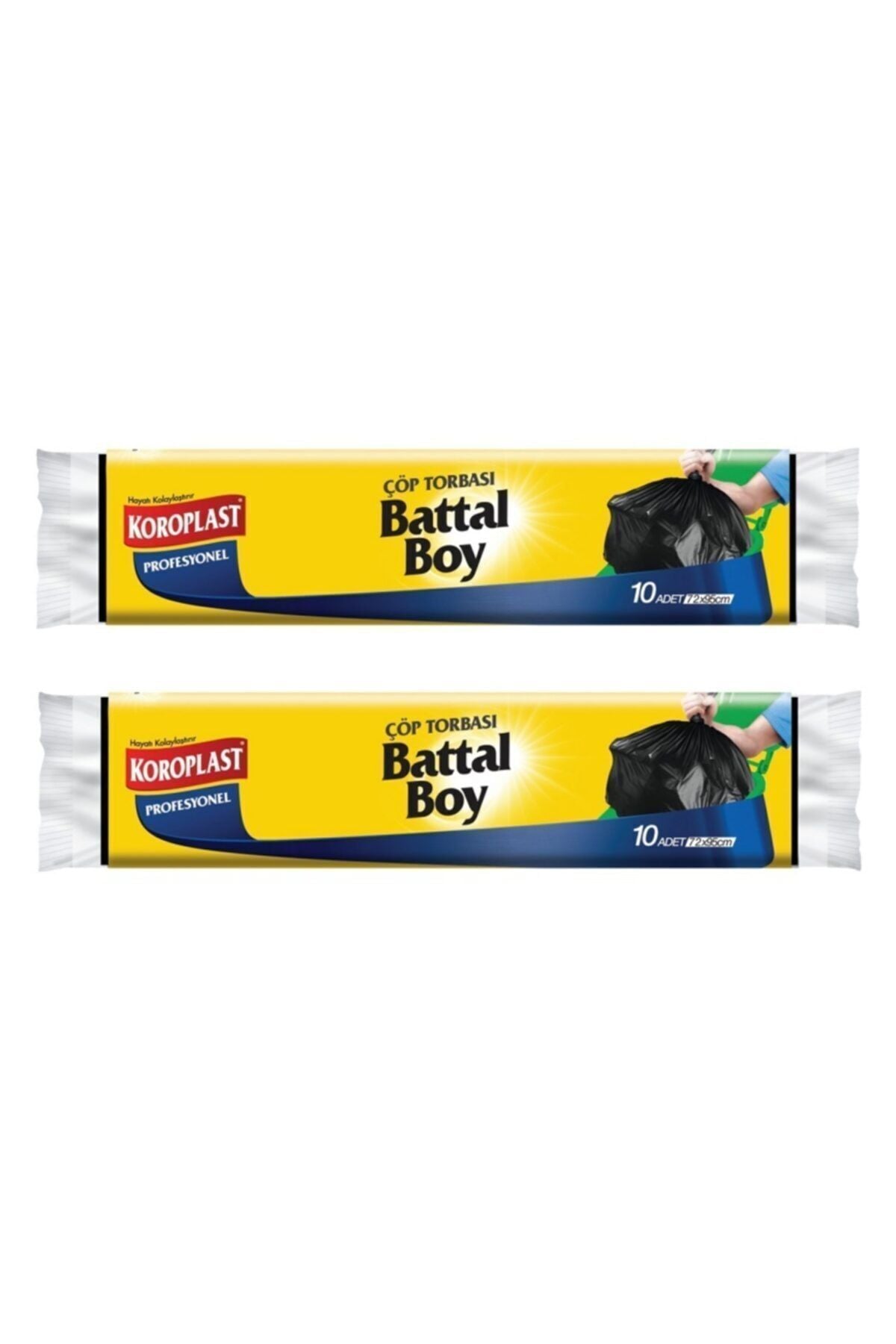 Profesyonel 10lu Battal Boy Çöp Torbası X 2 Paket 72x95 cm