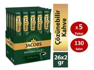Jacobs Monarch Gold Çözünebilir Stick Kahve 26 Adet x 5 Paket