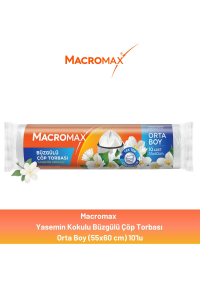 Macromax Büzgülü Yasemin Çöp Torbası Orta Boy 10 lu