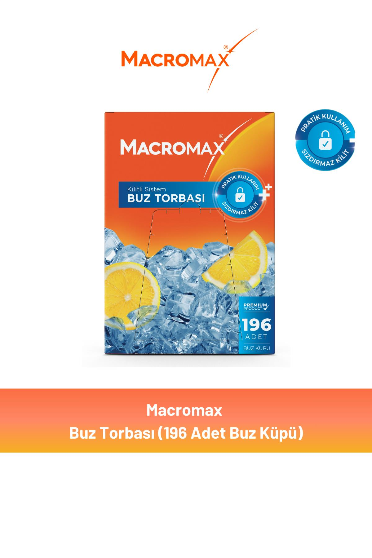 Macromax Buz Torbası (196 Adet Buz Küpü)
