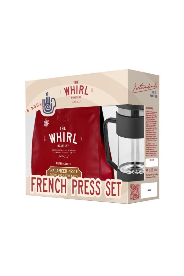 Filtre Balanced 423°F Çekilmiş Kahve 250 gr + French Press Hediyeli