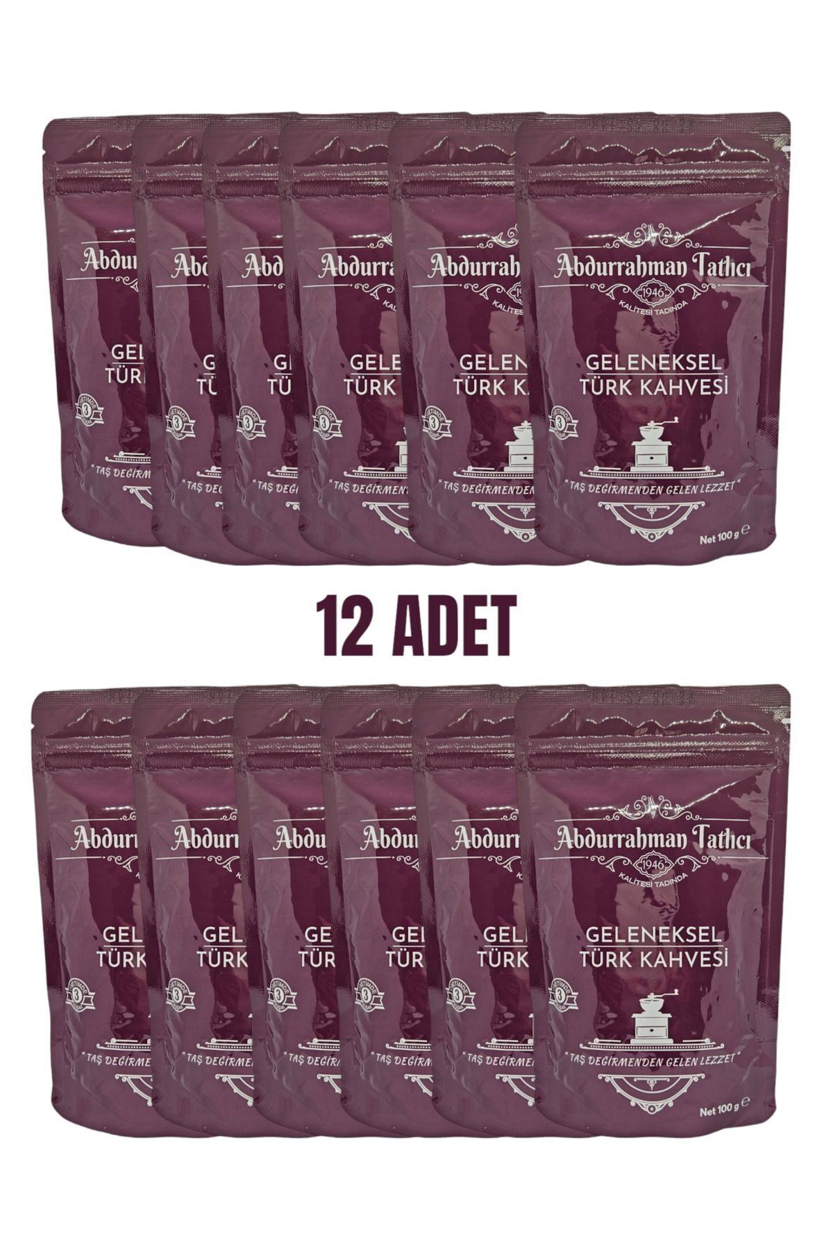 Abdurrahman Tatlıcı Geleneksel Türk Kahvesi 100 gr × 12 Adet