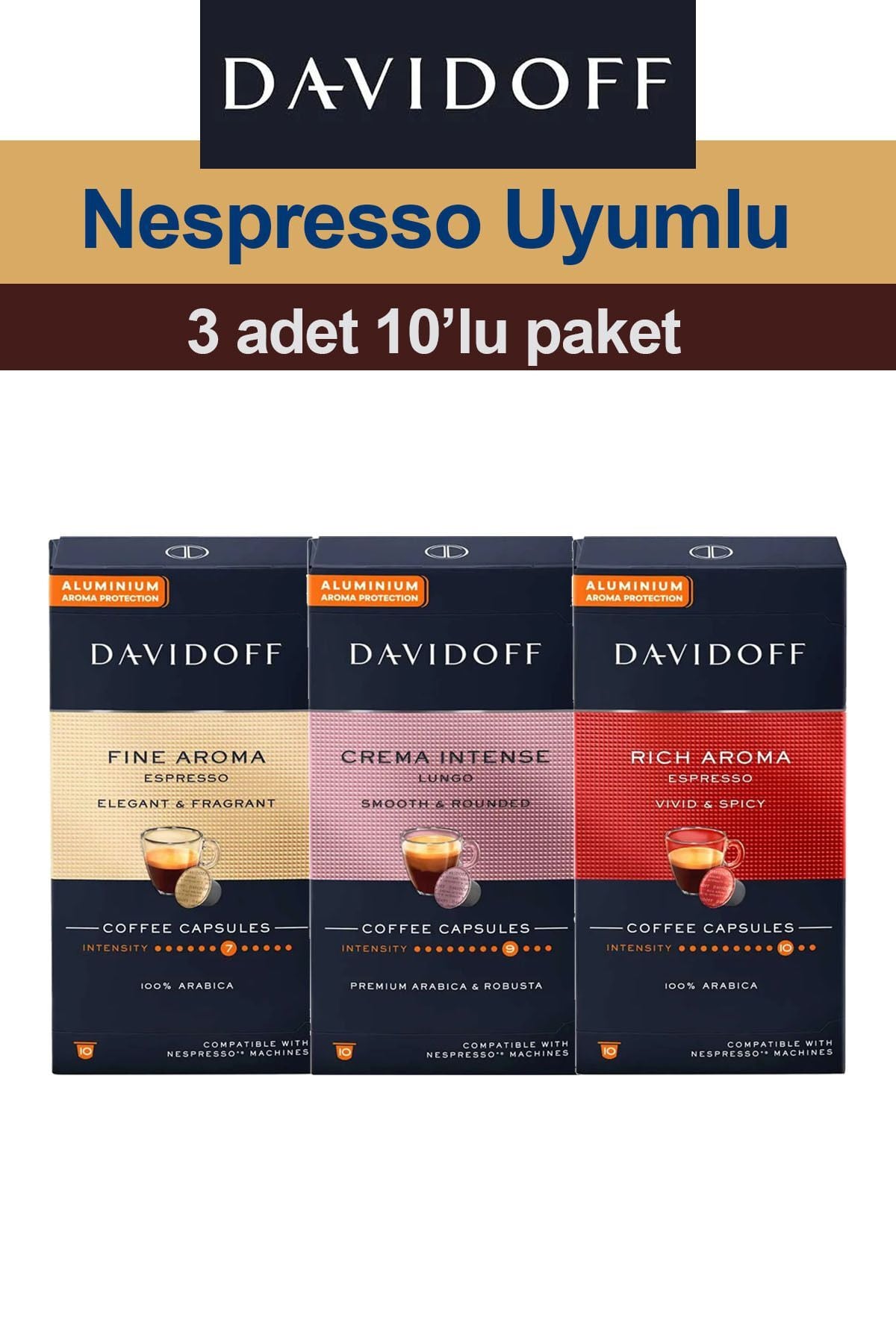 Davidoff Aluminium Kapsül Kahve Tanışma Paket 30 Kapsül