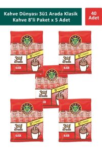 Kahve Dünyası 3ü1 Arada Klasik Kahve 8 x 18 gr x 5 Adet