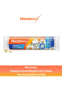 Macromax Büzgülü Papatya Çöp Torbası Orta Boy 15'li