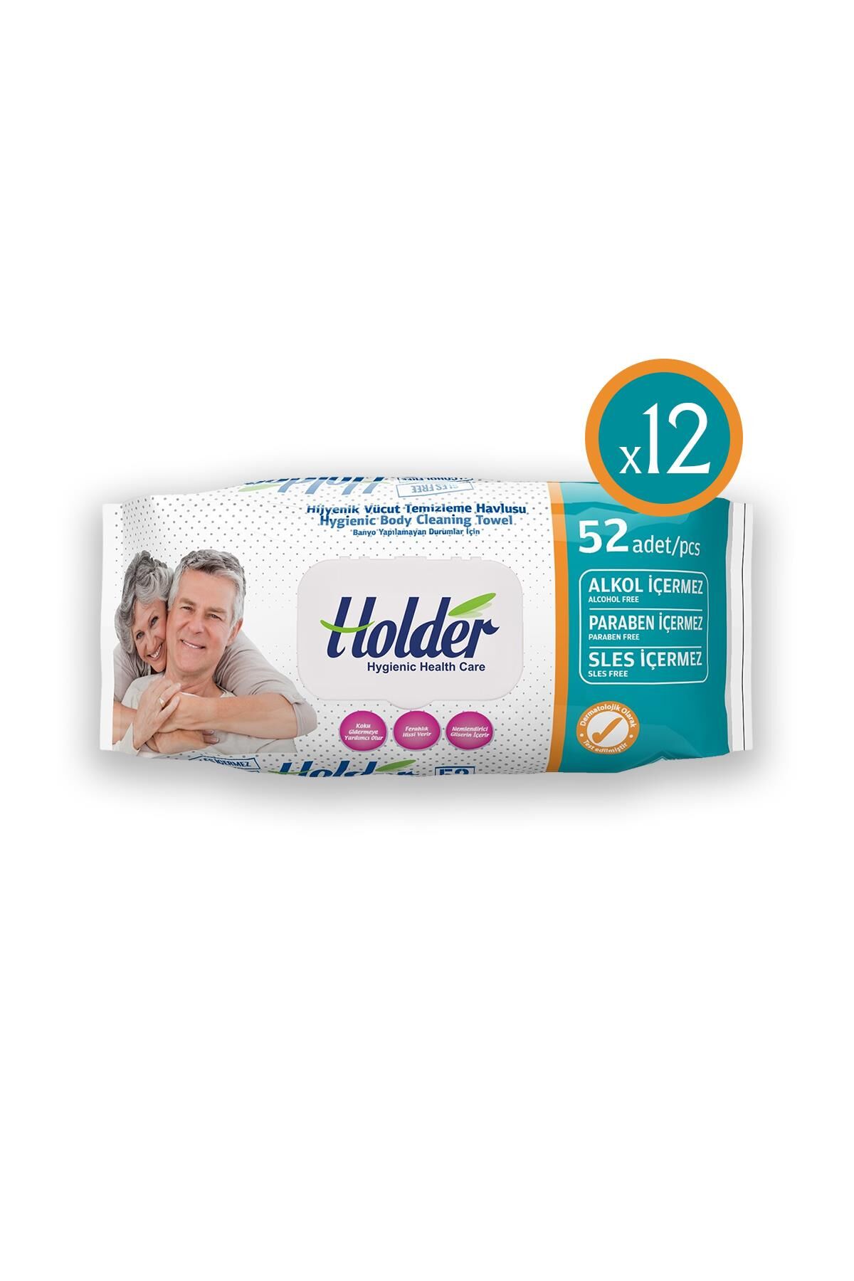 Hijyenik Vücut Temizleme Havlusu 12 Paket X 52lı Ambalaj