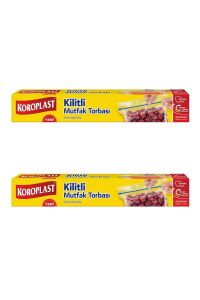 Kilitli Mutfak Torbası Büyük Boy 10'lu X 2 Adet
