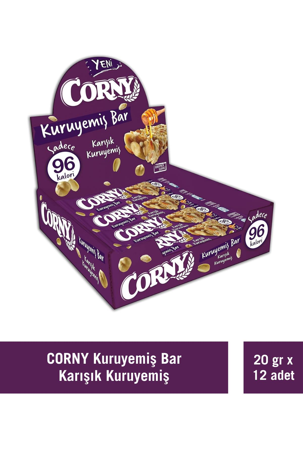 Corny Karışık Kuruyemiş Bar 20 gr x 12 Adet