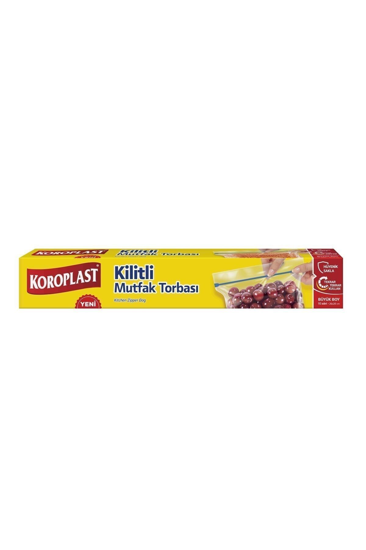 Kilitli Mutfak Torbası 26x28cm 10'lu