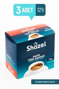 Shazel Ofis Seti Hazır Orta Türk Kahvesi 10 x 9 gr x 3 Adet
