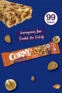 Corny Kuruyemiş Bar Fındık Yer Fıstığı 20 gr x 24 Adet