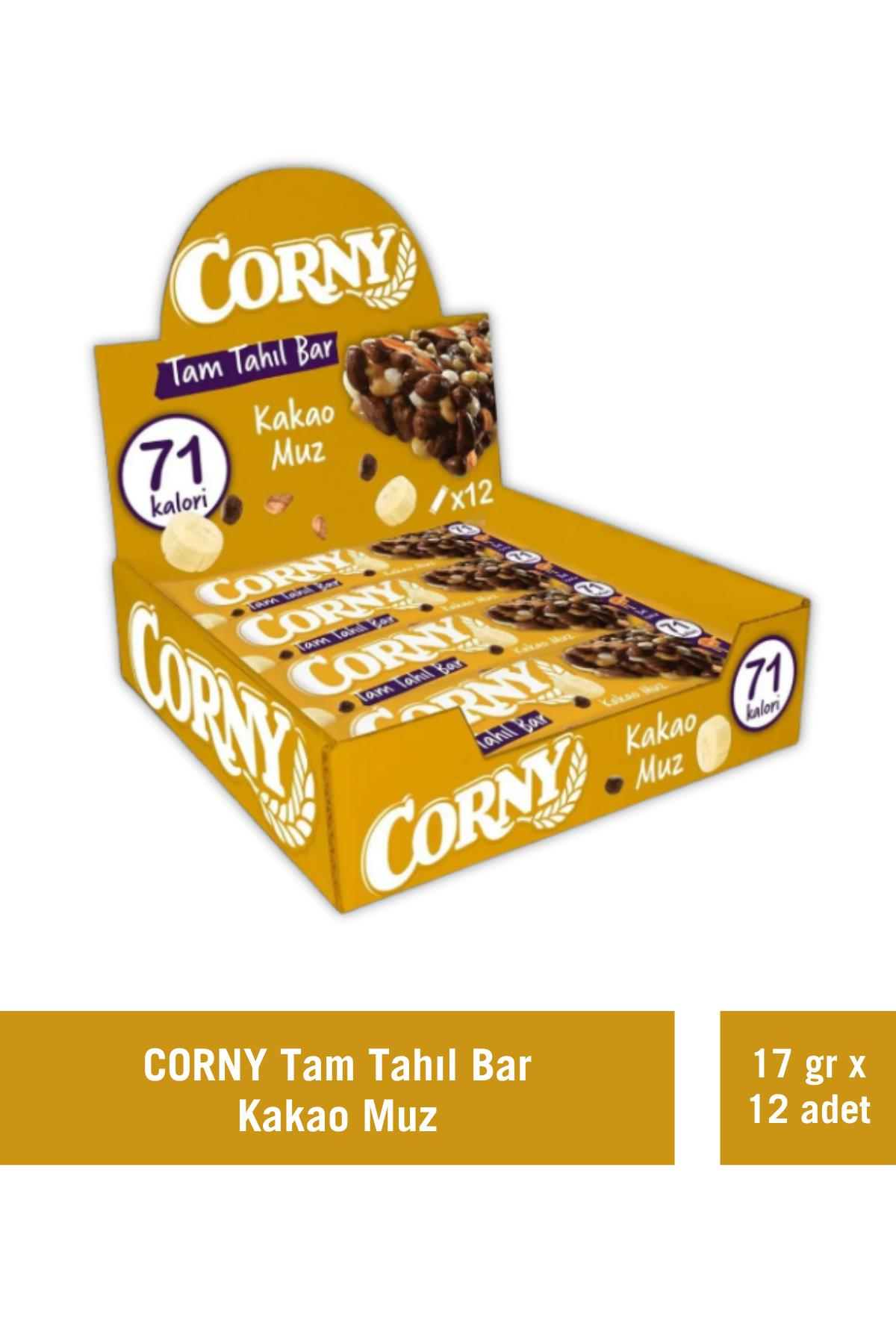 Corny Tam Tahıllı Bar Kakao Muz 17 gr x 12 Adet