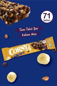 Corny Tam Tahıllı Bar Kakao Muz 17 gr x 12 Adet