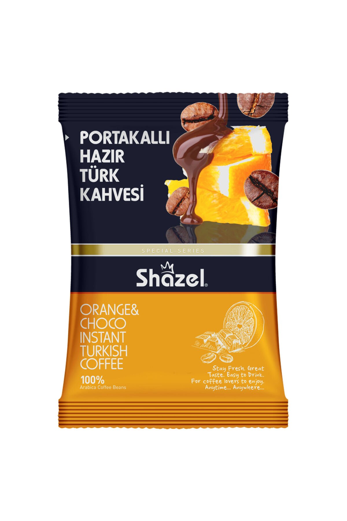 Portakallı Hazır Türk Kahvesi 100 Gr X 3 Adet