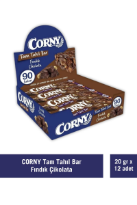 Corny Tam Tahıllı Bar Çikolata Fındıklı 20 gr x 12 Adet