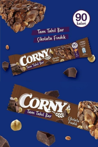 Corny Tam Tahıllı Bar Çikolata Fındıklı 20 gr x 12 Adet