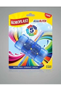 WC Blok 2'li Tuvalet Bloğu , Beyaz Sabun - Karbonat - Mavi Su