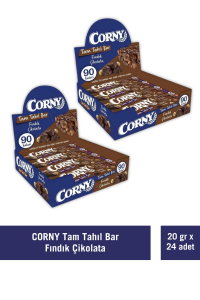Corny Tam Tahıllı Bar Çikolata Fındıklı 20 gr x 24 Adet