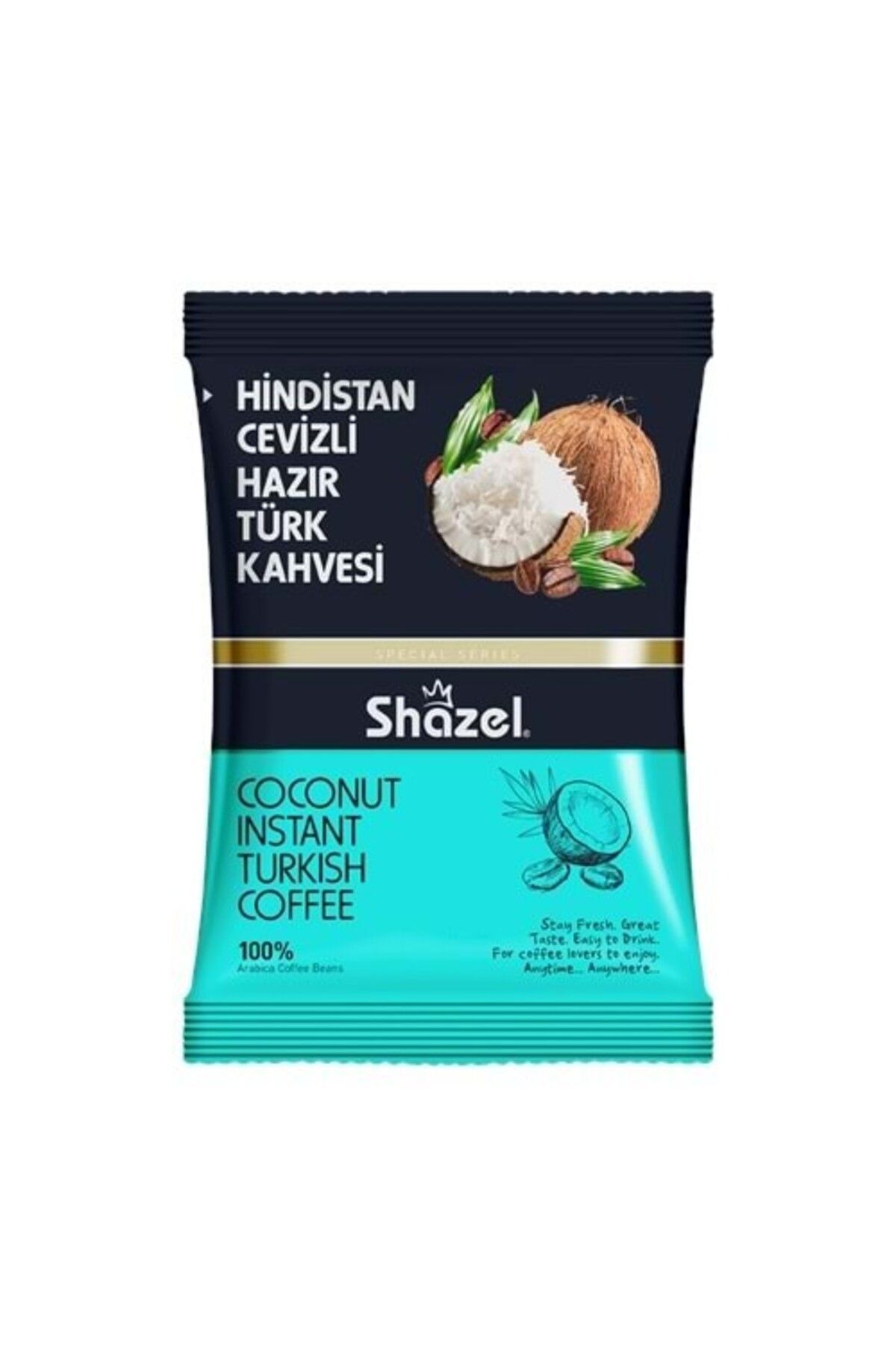 Shazel Hindistan Cevizli Hazır Türk Kahvesi 100 gr x 6 Adet