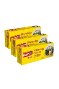 Mikrodalga Pişirme Torbası 24x21,5 Cm 10 Adet - 3'lü