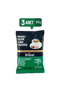 Shazel Naneli Hazır Türk Kahvesi 100 gr x 3 Adet