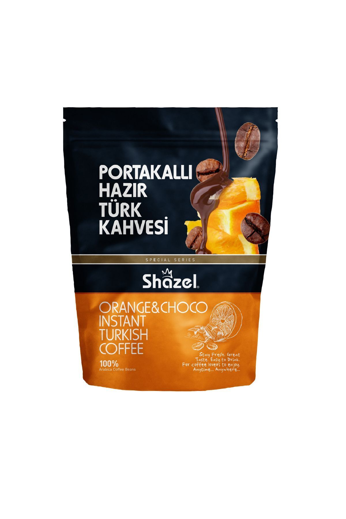 Shazel Portakallı Hazır Türk Kahvesi 100 gr x 6 Adet