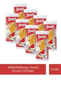 Wilkinson Sword Pronto Tek Bıçaklı 5li Poşet x 8 Paket