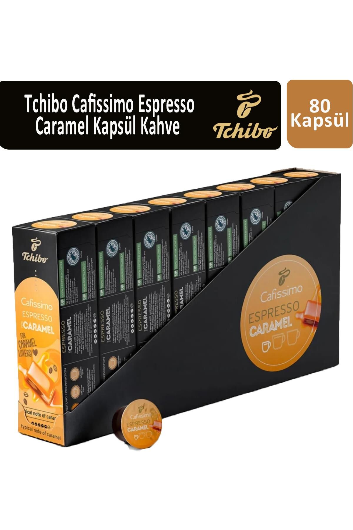 Tchibo Cafissimo Espresso Caramel Kapsül Kahve x 8 Adet