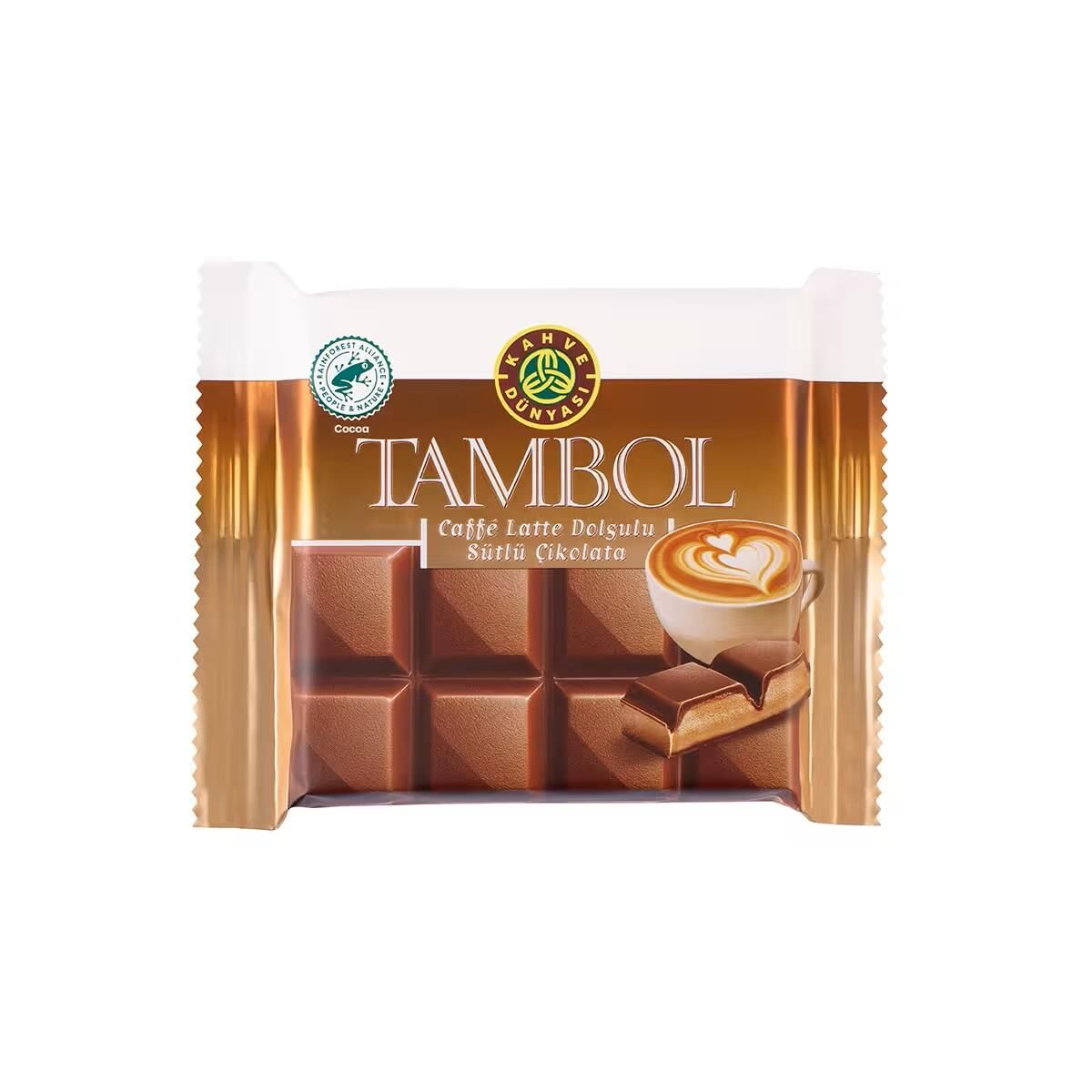 Kahve Dünyası Tambol Caffe Latte Dolgulu Sütlü Çikolata 100 gr