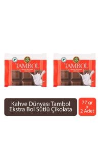 Kahve Dünyası Tambol Ekstra Bol Sütlü Çikolata 77 gr x 2 Adet