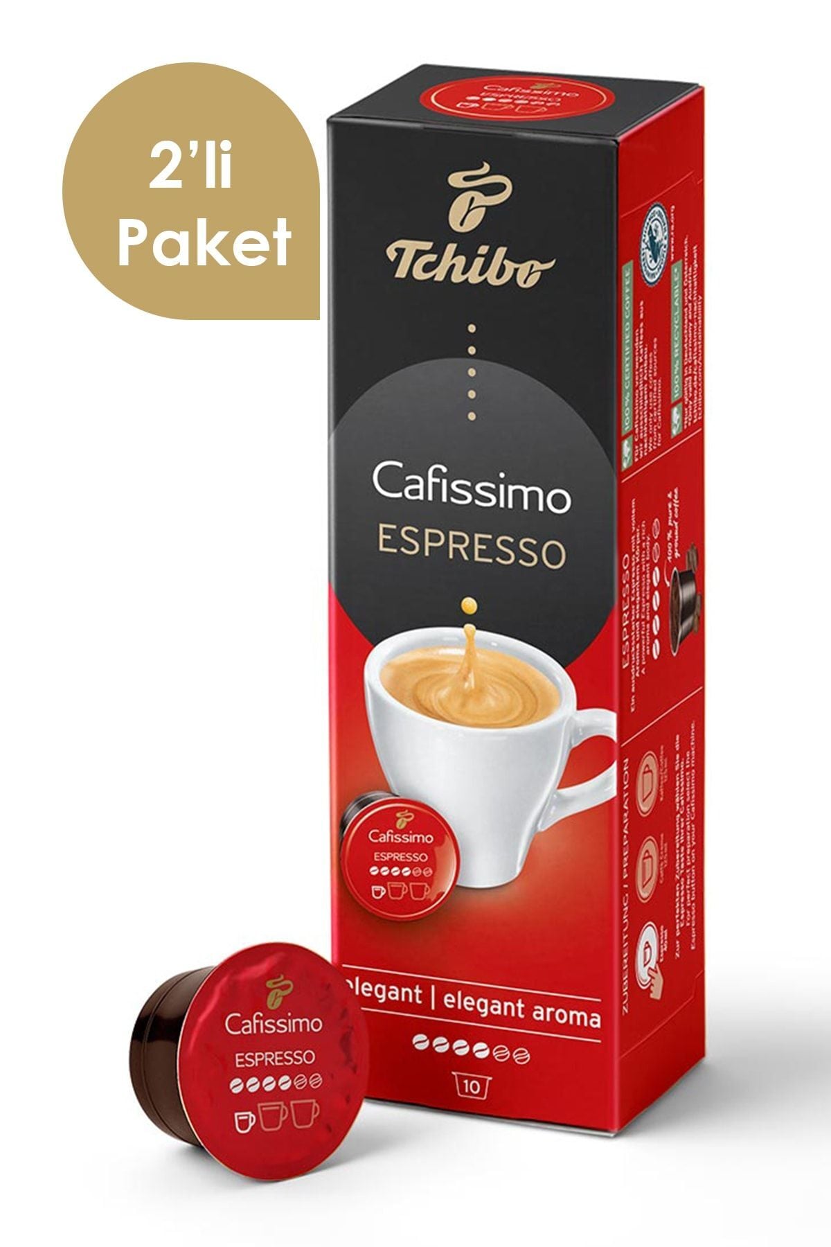 Tchibo Cafissimo Espresso Elegant Aroma 2x10 Adet Kapsül Kahve