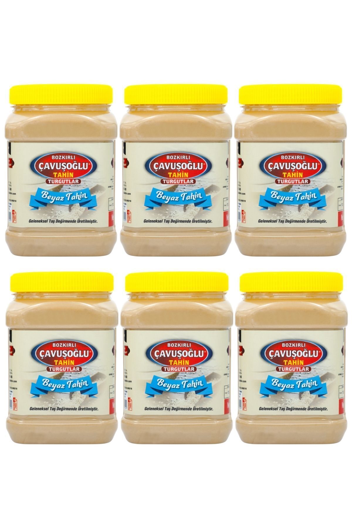 Az Kavrulmuş Beyaz Tahin Bozkır Tahini 930 gr X 6 Adet