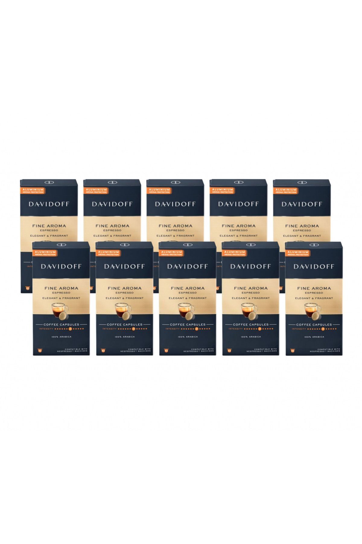 Davidoff Fine Aroma Espresso Elegant & Fragrant Kapsül Kahve x 10 Adet