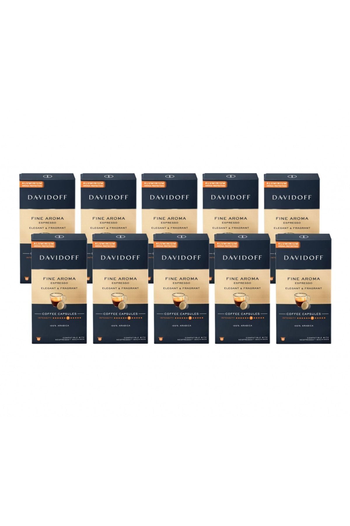 Davidoff Fine Aroma Espresso Elegant & Fragrant Kapsül Kahve x 10 Adet
